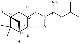 4,6-Methano-1,3,2-benzodioxaborole-2-methanamine, hexahydro-3a,5,5-trimethyl-α-(2-methylpropyl)-, (αS,3aS,4S,6S,7aR)- 结构式