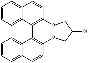 7,8-二氢-6-H-5,9-二氧-联萘[A,C]环壬烯-7-醇 结构式