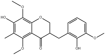 麦冬二氢高异黄酮F 结构式