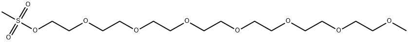 m-PEG7-Ms 结构式