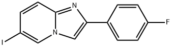 2-(4-氟苯基)-6-碘咪唑并[1,2-A]吡啶 结构式