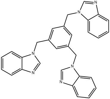 1,3,5-TRIS(BENZIMIDAZOLYLMETHYL)BENZENE 结构式