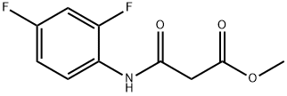 2-[(2,4-二氟苯基)氨基甲酰基]乙酸甲酯 结构式