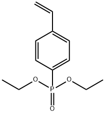 4-乙烯基苯基磷酸二乙酯 结构式