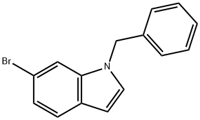 1-苄基-6-溴-1H-吲哚 结构式
