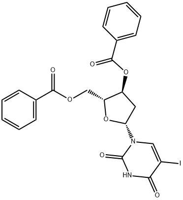 2'-Deoxy-5-iodouridine 3',5'-Dibenzoate 结构式