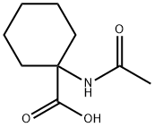 1-乙酰氨基环己烷-1-羧酸 结构式