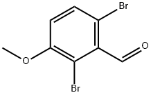 2,6-二溴-3-甲氧基苯甲醛 结构式