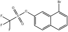 Methanesulfonic acid, 1,1,1-trifluoro-, 8-bromo-2-naphthalenyl ester 结构式