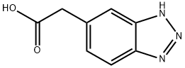 2-(1H-苯并[D][1,2,3]三唑-6-基)乙酸 结构式