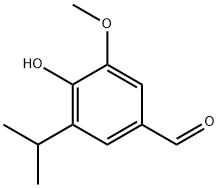 3-Methoxy-4-hydroxy-5-isopropyl benzaldehyde 结构式