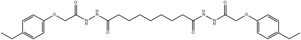 N'1,N'9-bis[(4-ethylphenoxy)acetyl]nonanedihydrazide 结构式