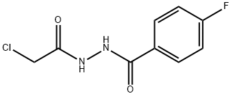 N'-(2-氯乙酰基)-4-氟苯甲酰肼 结构式