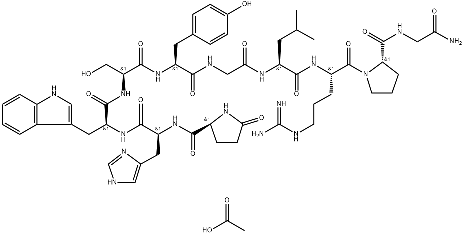 Gonadorelin Monoacetate 结构式
