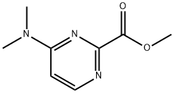 2-Pyrimidinecarboxylic acid, 4-(dimethylamino)-, methyl ester 结构式