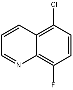 Quinoline, 5-chloro-8-fluoro- 结构式