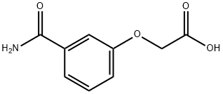 2-(3-氨基甲酰基苯氧基)乙酸 结构式