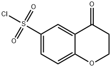 2H-1-Benzopyran-6-sulfonyl chloride, 3,4-dihydro-4-oxo- 结构式