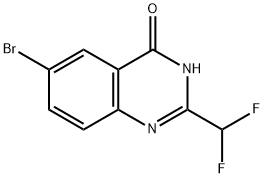 6-溴-2-(二氟甲基)喹唑啉-4(3H)-酮 结构式