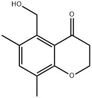 4H-1-Benzopyran-4-one, 2,3-dihydro-5-(hydroxymethyl)-6,8-dimethyl- 结构式