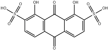 2,7-Anthracenedisulfonic acid, 9,10-dihydro-1,8-dihydroxy-9,10-dioxo- 结构式