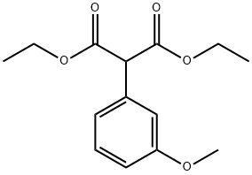 Propanedioic acid, 2-(3-methoxyphenyl)-, 1,3-diethyl ester 结构式