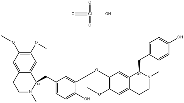 莲心碱二高氯酸盐 结构式