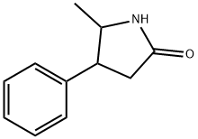 5-甲基-4-苯基吡咯烷酮-2-酮 结构式