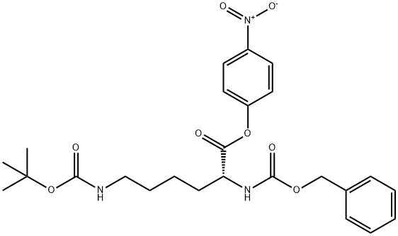 Z-D-LYS(BOC)-ONP 结构式