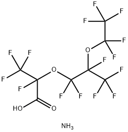 全氟-2,5-二甲基-3,6-二氧杂辛酸铵盐(20%水溶液) 结构式