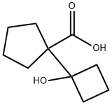 Cyclopentanecarboxylic acid, 1-(1-hydroxycyclobutyl)- 结构式