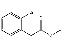 2-(2-溴-3-甲基苯基)乙酸甲酯 结构式