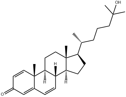 25-Hydroxycholesta-1,4,6-trien-3-one 结构式