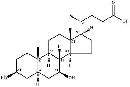 3b,7b-dihydroxy-5a-cholinic acid 结构式