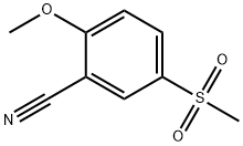 2-methoxy-5-(methylsulfonyl)benzonitrile 结构式