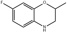 7-氟-2-甲基-3,4-二氢-2H-1,4-苯并噁嗪 结构式