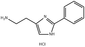 2-(2-苯基-1H-咪唑-4-基)乙胺二盐酸盐 结构式