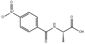 4-硝基-苯甲酰-L-丙氨酸 结构式