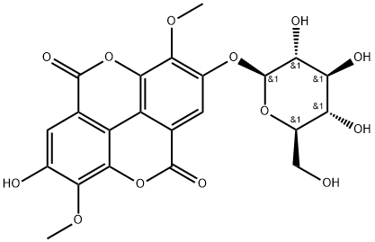 3,3'-二-O-甲基柔花酸-4'-O-BETA-D-吡喃葡萄糖苷 结构式