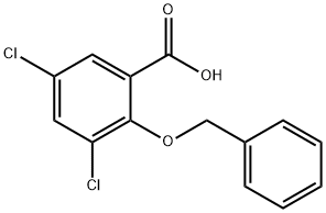 2-(苄氧基)-3,5-二氯苯甲酸 结构式