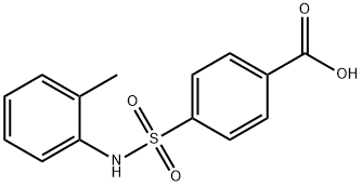 Benzoic acid, 4-[[(2-methylphenyl)amino]sulfonyl]- 结构式