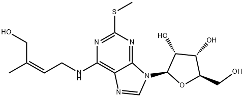 2-甲硫基-顺-玉米素-核苷 结构式