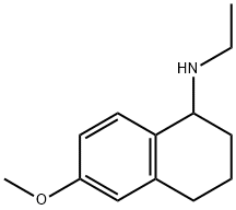 1-Naphthalenamine, N-ethyl-1,2,3,4-tetrahydro-6-methoxy- 结构式