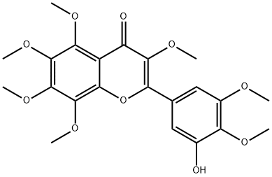 3'-Hydroxy-3,5,6,7,8,4',5'-heptamethoxyflavone 结构式