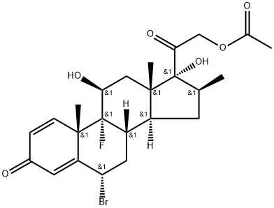 6α-Bromobetamethasone 21-Acetate 结构式