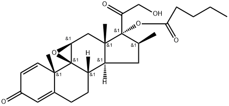 16-Methylepoxide-17-valerate 结构式