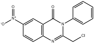 4(3H)-Quinazolinone, 2-(chloromethyl)-6-nitro-3-phenyl- 结构式