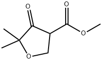 3-Furancarboxylic acid, tetrahydro-5,5-dimethyl-4-oxo-, methyl ester 结构式