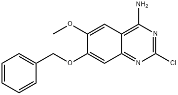 7-(苄氧基)-2-氯-6-甲氧基喹唑啉-4-胺 结构式