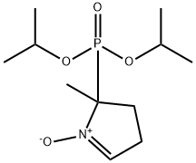 5-(二异丙氧基磷酰基)-5-甲基-1-吡咯啉 N-氧化物 结构式